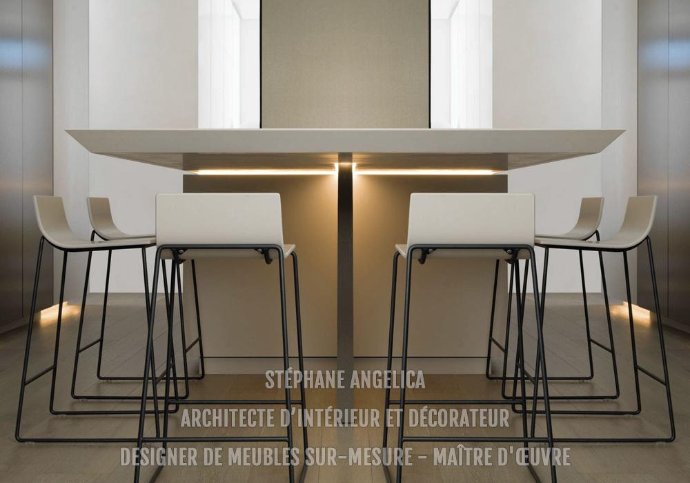 Table de cuisine sur-mesure
