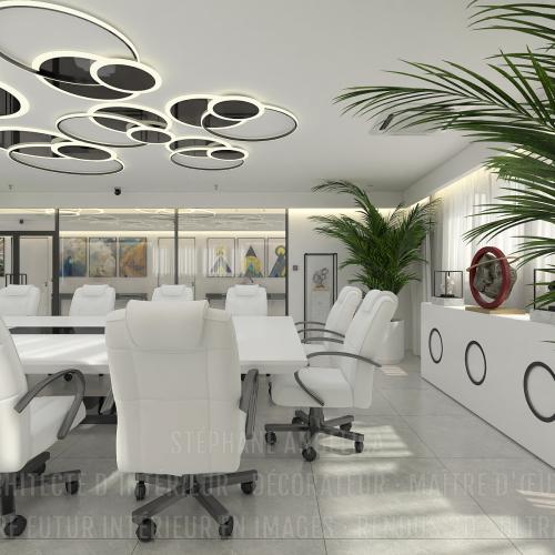 SALLE DE RÉUNION : AMÉNAGEMENT · DÉCORATION · MEUBLE SUR-MESURE