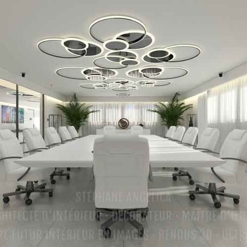 SALLE DE RÉUNION : AMÉNAGEMENT · DÉCORATION · MEUBLE SUR-MESURE