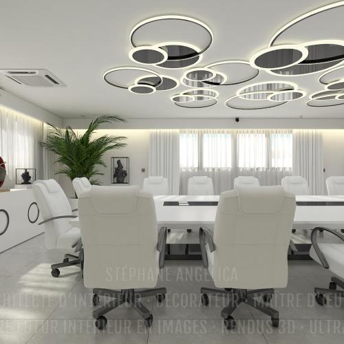 SALLE DE RÉUNION : AMÉNAGEMENT · DÉCORATION · MEUBLE SUR-MESURE