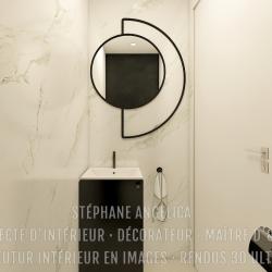 PIÈCE WC : APPARTEMENT VEFA EN RENDUS 3D ULTRA HD