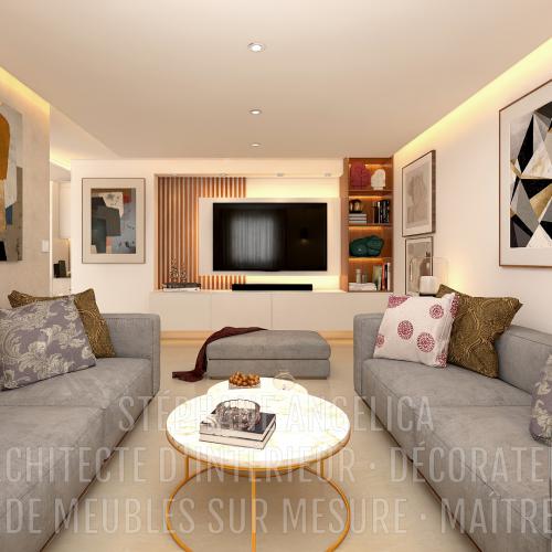 PROJET APPARTEMENT DE 77,52 M² - AGENCEMENT SUR MESURE ET DÉCORATION : APRÈS