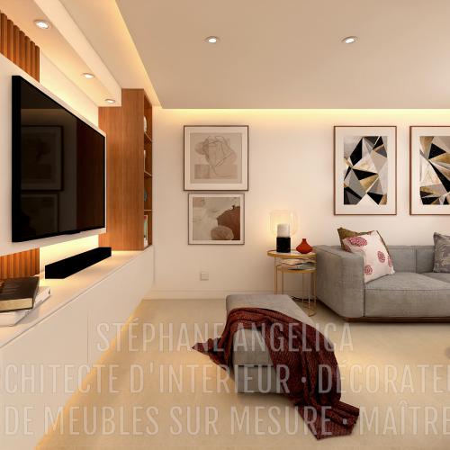 PROJET APPARTEMENT DE 77,52 M² - AGENCEMENT SUR MESURE ET DÉCORATION : APRÈS