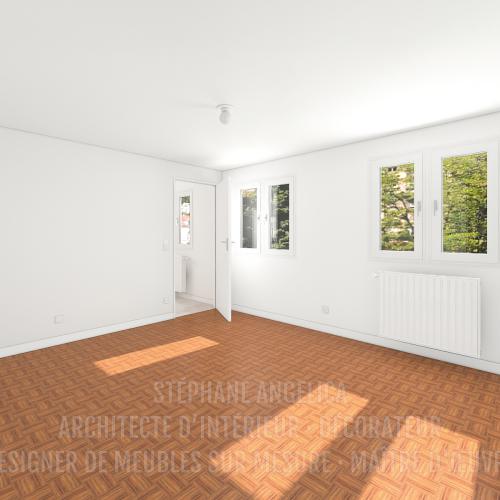 PROJET D'UN APPARTEMENT VIDE DE 65,70 M² : AVANT