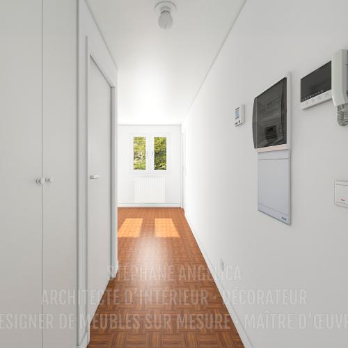 PROJET D'UN APPARTEMENT VIDE DE 65,70 M² : AVANT