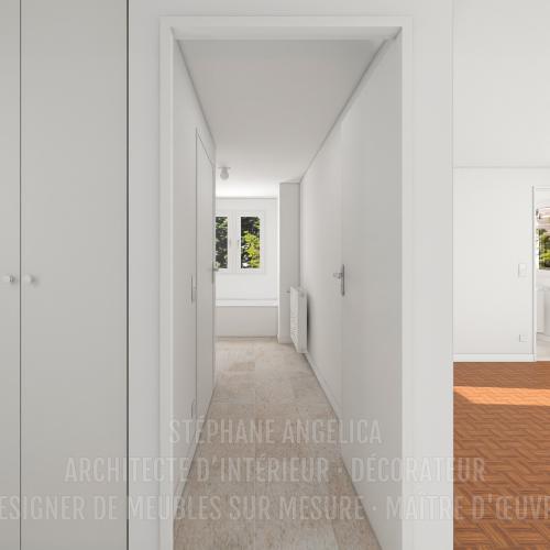 PROJET D'UN APPARTEMENT VIDE DE 65,70 M² : AVANT