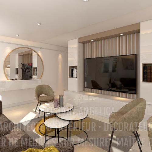 PROJET APPARTEMENT DE 65,70 M² · APRÈS : RÉNOVATION ET AGENCEMENT DE MEUBLES SUR MESURE