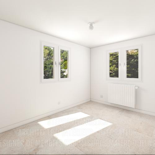 PROJET D'UN APPARTEMENT VIDE DE 65,70 M² : AVANT