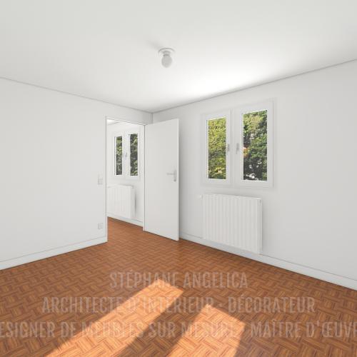 PROJET D'UN APPARTEMENT VIDE DE 65,70 M² : AVANT