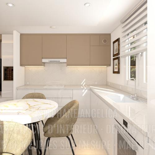 PROJET APPARTEMENT DE 65,70 M² · APRÈS : RÉNOVATION ET AGENCEMENT DE MEUBLES SUR MESURE