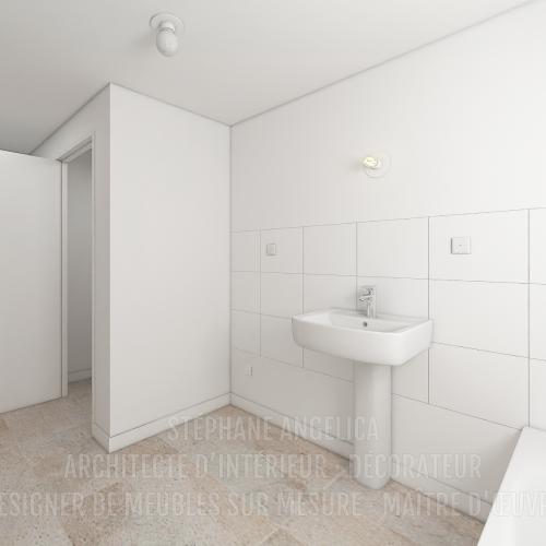 PROJET D'UN APPARTEMENT VIDE DE 65,70 M² : AVANT