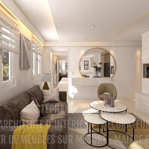 PROJET APPARTEMENT DE 65,70 M² · APRÈS : RÉNOVATION ET AGENCEMENT DE MEUBLES SUR MESURE